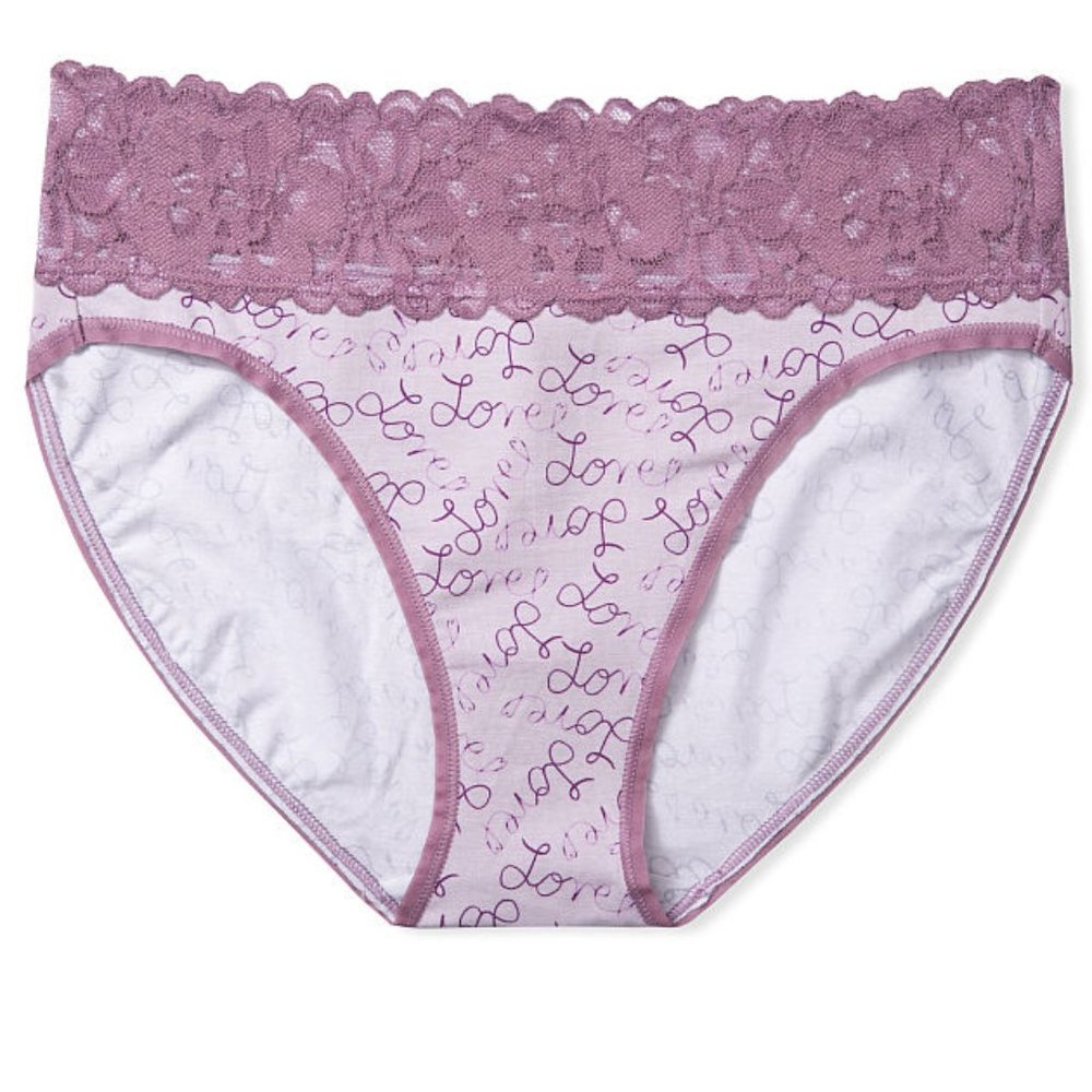 XL Love ❤️ VS Lace-Waist High-Leg Brief 💕 - Picture 7 of 16